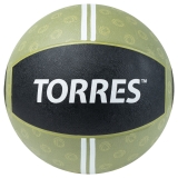 Медбол TORRES AL00239, 9кг, хаки-черный