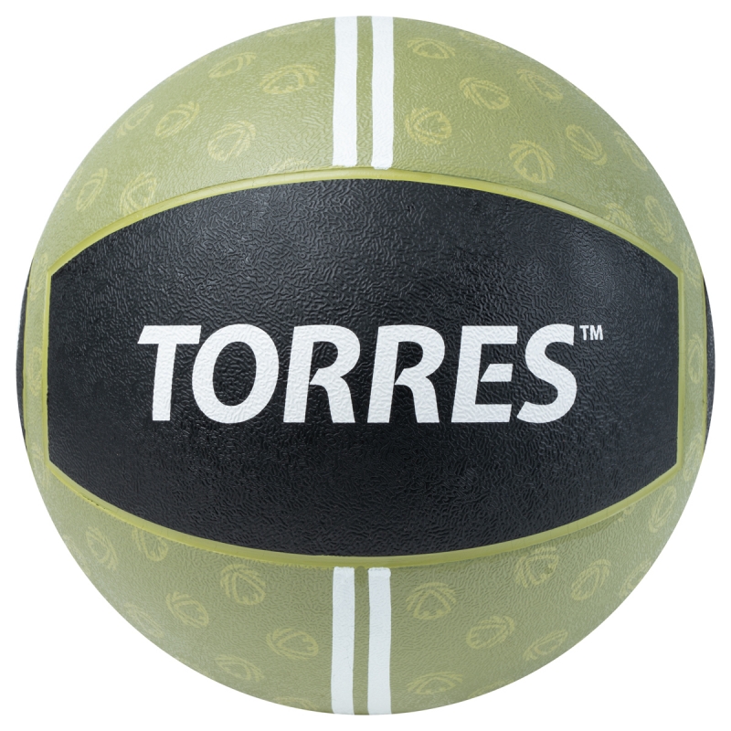 Медбол TORRES AL00239, 9кг, хаки-черный