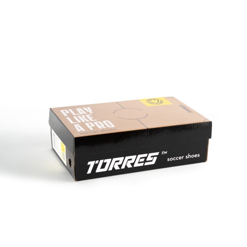 Бутсы зальные подростковые TORRES FLEX-J, TS134232-124-37, размер 37, чёрно-оранжевый