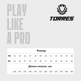 Бутсы зальные подростковые TORRES FLEX-J, TS134232-124-37, размер 37, чёрно-оранжевый