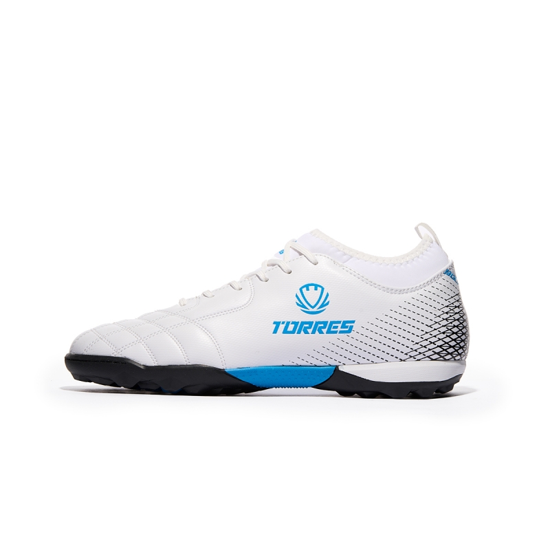Бутсы футбольные (многошиповки) подростковые TORRES BOLA-J, TS2342310-271-37, размер 37, с носком, белый