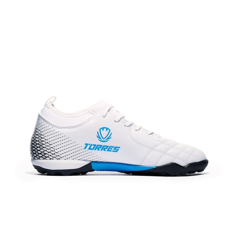 Бутсы футбольные (многошиповки) подростковые TORRES BOLA-J, TS2342310-271-37, размер 37, с носком, белый