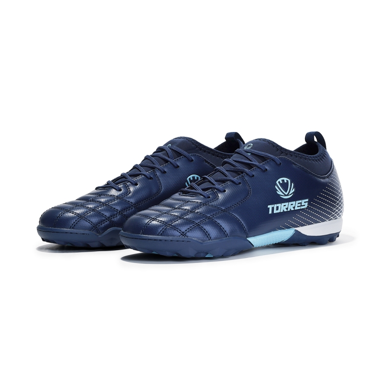 Бутсы футбольные (многошиповки) подростковые TORRES BOLA-J, TS2342310-372-35, размер 35, с носком, синий