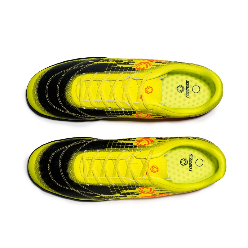 Бутсы футбольные (многошиповки) подростковые TORRES COPA-J, TS234237-614-35, размер 35, чёрно-жёлтый