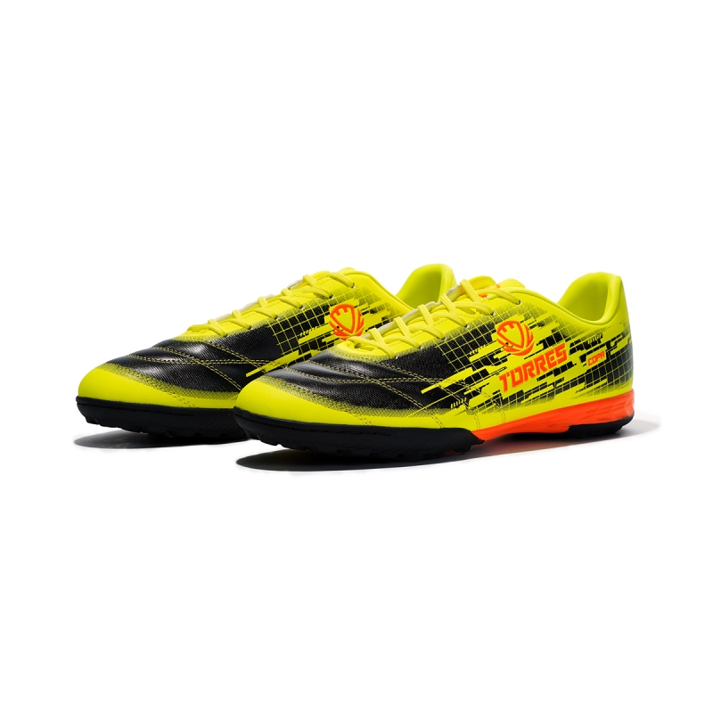 Бутсы футбольные (многошиповки) подростковые TORRES COPA-J, TS234237-614-35, размер 35, чёрно-жёлтый
