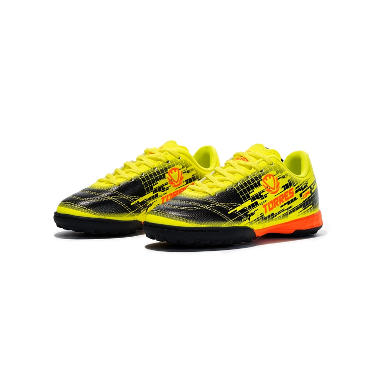 Бутсы футбольные (многошиповки) детские TORRES COPA KID, TS234238-614-33, размер 33, чёрно-жёлтый