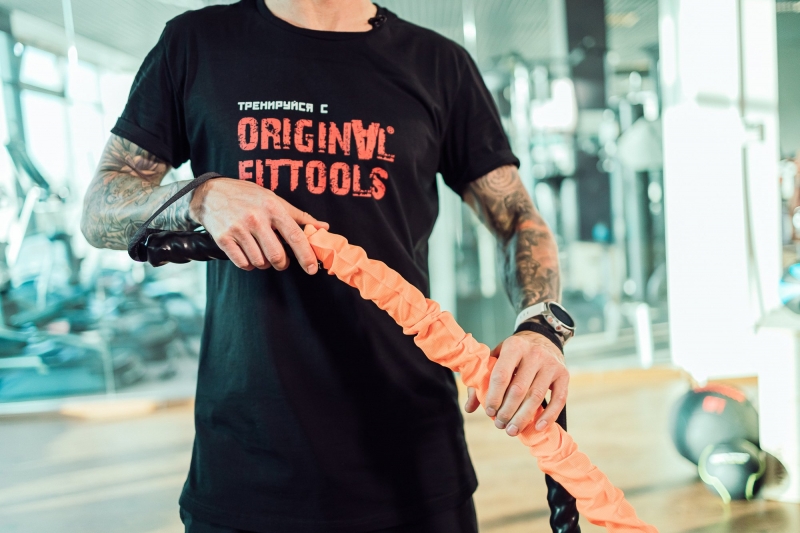 Канат для функционального тренинга 38 мм х 15 м Original FitTools FT-BTR-38-15000