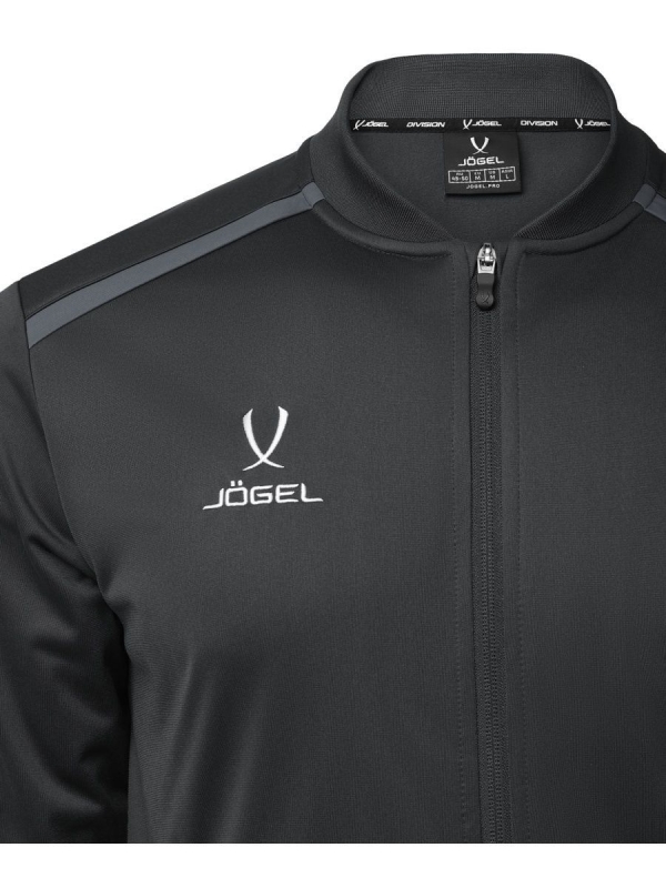 Олимпийка DIVISION PerFormDRY Pre-match Knit Jacket, черный, Jögel