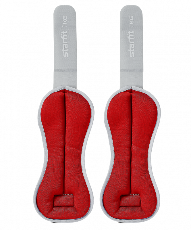 Утяжелители универсальные WT-502, 1.5 кг, красный/серый, Starfit ЦБ-00002502