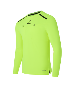 Футболка судейская с длинным рукавом DIVISION PerFormDRY Referee LS Tee, желтый неон, размер L, JÖGEL ЦБ-00004996
