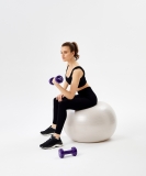 Гантель виниловая DB-101 4 кг, фиолетовый, Starfit ЦБ-00001451