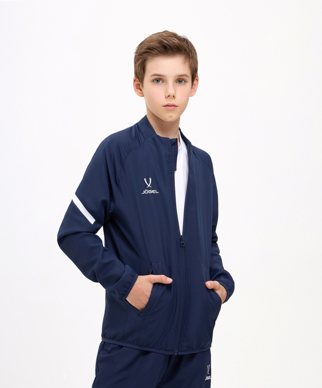Куртка спортивная CAMP 2 Lined Jacket, темно-синий, детский, размер YM, Jögel ЦБ-00005424