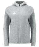 Худи на молнии женское ESSENTIAL Athlete Hooded FZ Jacket W, серый, размер M, Jögel ЦБ-00002983