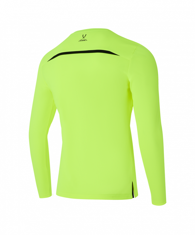Футболка судейская с длинным рукавом DIVISION PerFormDRY Referee LS Tee, желтый неон, размер L, JÖGEL ЦБ-00004996