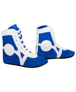 Обувь для самбо RS001/2, замша, синий, Rusco