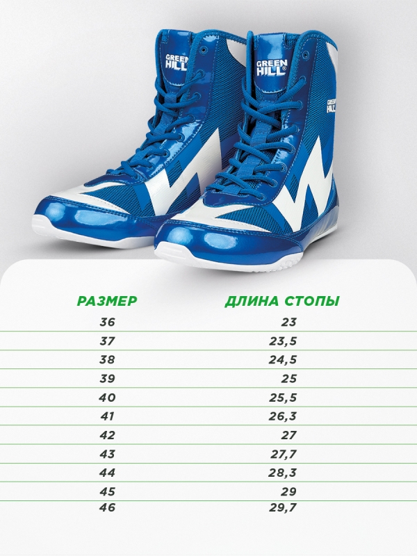 Боксерки STORM синие Green Hill BSS-2020 40