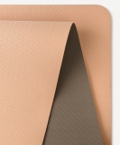 Коврик для йоги и фитнеса STARFIT FM-201, TPE, 183x61x0.4 см, персиковый/серый ЦБ-00002538