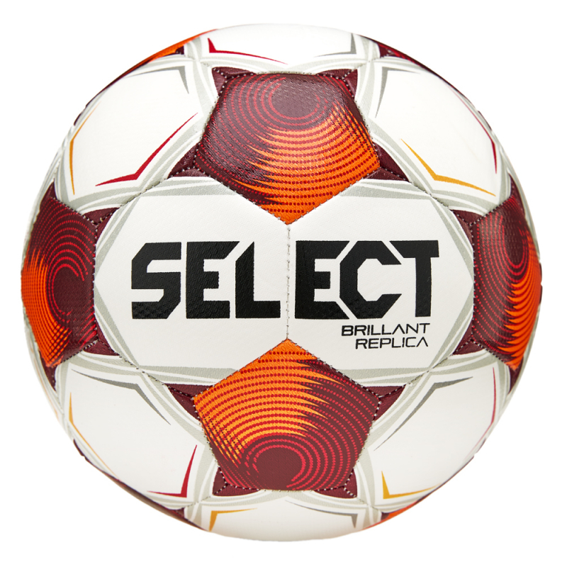 Мяч футб. SELECT Brillant Replica FB V25, 3595871808, размер 5, FIFA Basic, 32п, ТПУ, маш.сш, бело-оранж