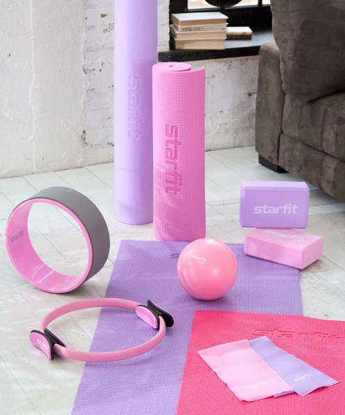Мяч для пилатеса GB-902 20 см, розовый пастель, Starfit