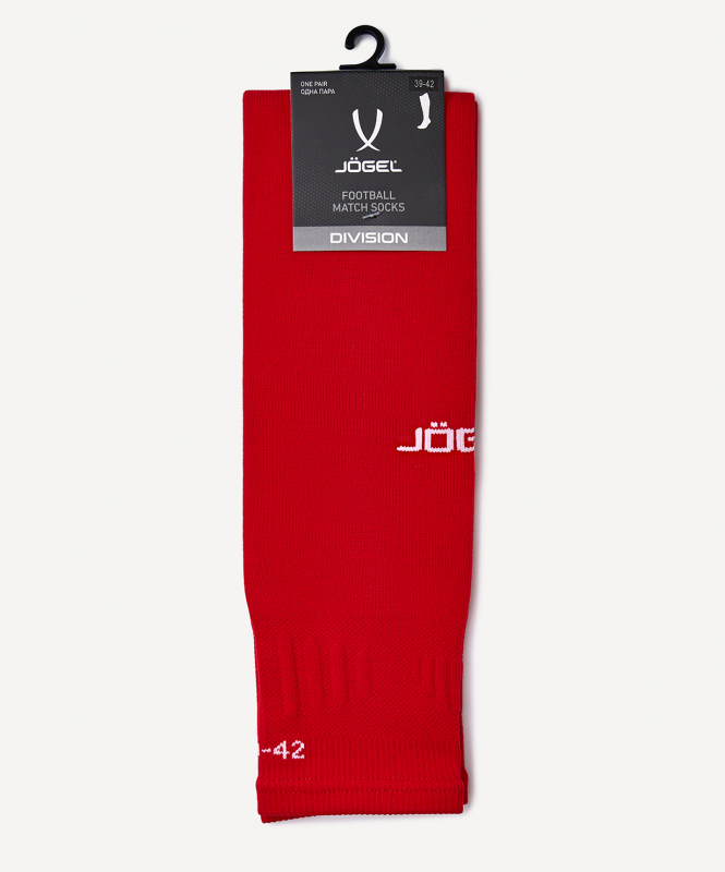 Гольфы футбольные MATCH SOCKS, красный, размер 39-42, Jögel ЦБ-00003350
