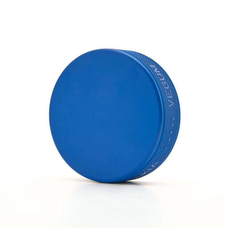 Шайба хоккейная тренир. VEGUM, 27E 3113, облегченная, вес 125гр, диам.75мм, выс.25мм, резина, синяя