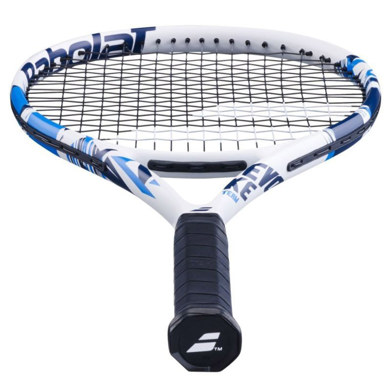 Ракетка б/т BABOLAT Evoke Team Gr1, 121245, для любит., графит, со струнами, бело-синий