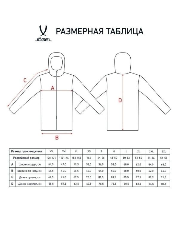 Куртка ветрозащитная CAMP Rain Jacket, красный, Jögel