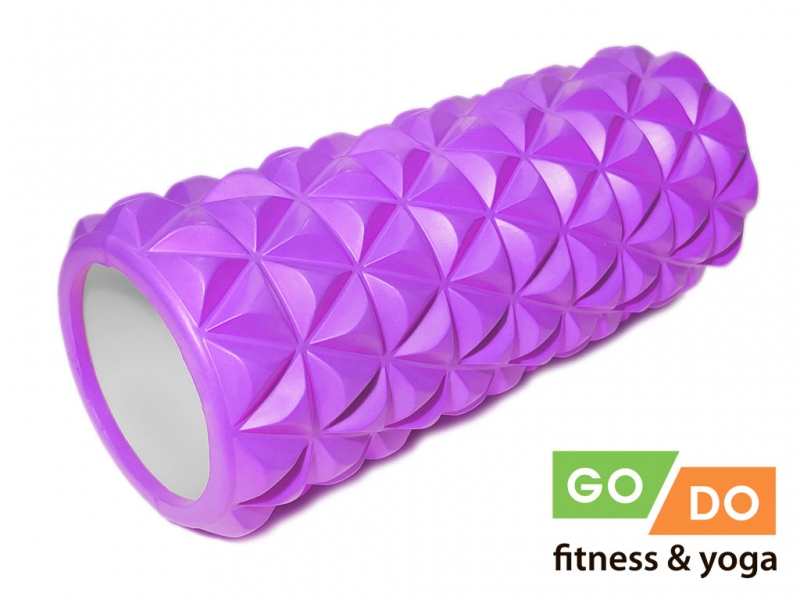 Валик ролл для фитнеса GO DO ZS10-33-purple+