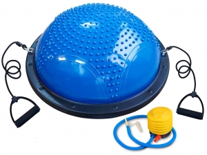 Балансировочная платформа с двумя съёмными эспандерами XW-BD58 (синий)