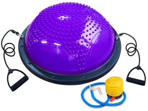 Балансировочная платформа с двумя съёмными эспандерами XW-BD58 (фиолетовый)