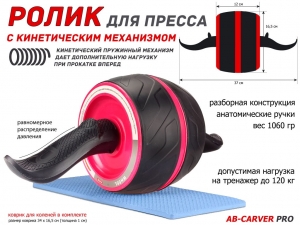 Ролик гимнастический одинарный PO-PL (оранжевый)