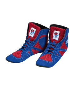 Обувь для самбо TRIUMPH FIAS WS-3040Т, синий/красный, Green Hill