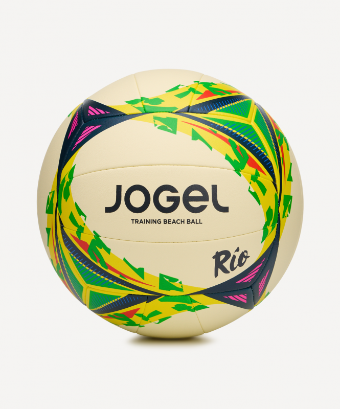 Мяч для пляжного волейбола JOGEL Rio, желтый/зеленый, размер Б/Р ЦБ-00008443