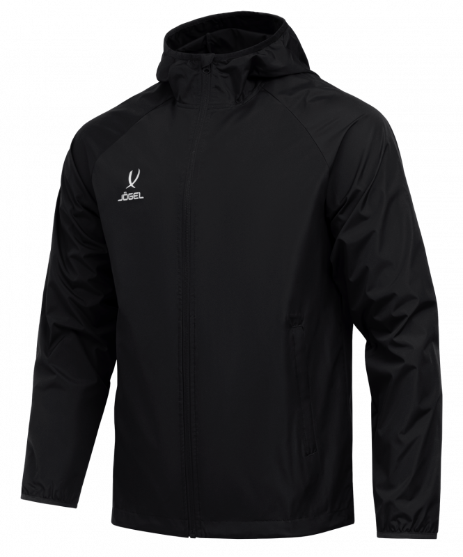 Куртка ветрозащитная CAMP Rain Jacket, черный, детский, размер YM, Jögel ЦБ-00005430