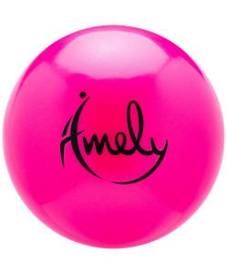 Мяч для художественной гимнастики AGB-301 19 см, розовый, Amely
