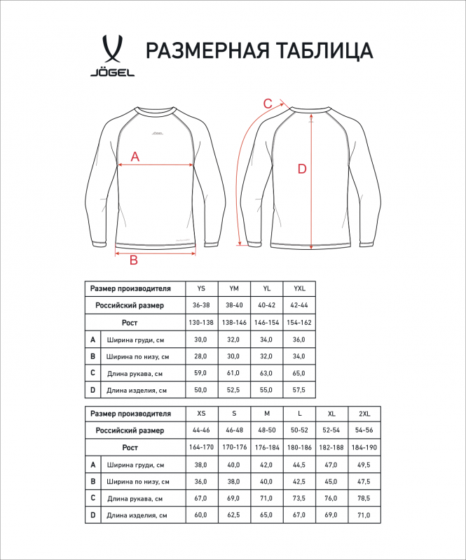 Футболка компрессионная с длинным рукавом PerFormDRY Baselayer LS Tee, серый, размер YXL, Jögel ЦБ-00004128