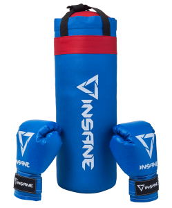 Набор для бокса Fight, синий, 45х20 см, 2,3 кг, 6 oz