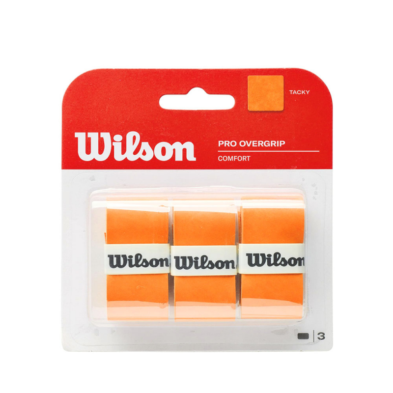Овергрип Wilson Pro Overgrip, WRZ470820, 0.5 мм, размер 2.5см × 120см, 3 шт, оранжевый