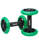 Ролики для пресса раздельные RL-107, черный/ярко-зеленый, Starfit УТ-00019236