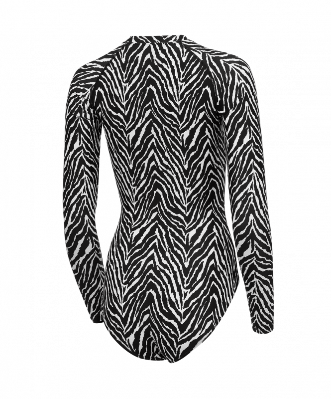Купальник для плавания с длинным рукавом 25DEGREES Surf Black/White, полиамид, размер 50 ЦБ-00007827