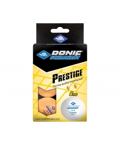 Мяч для настольного тенниса Prestige, 6 шт., оранжевый, DONIC