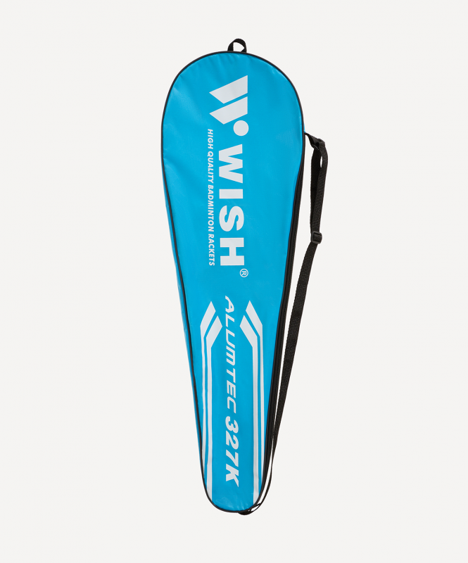 Набор для бадминтона WISH Alumtec 327, 2 ракетки, 2 волана, оранжевый/синий ЦБ-00008282