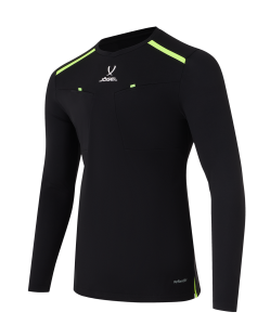 Футболка судейская с длинным рукавом DIVISION PerFormDRY Referee LS Tee, черный, размер M, JÖGEL ЦБ-00004997