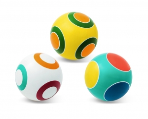 Мяч резиновый диаметр 200мм серия "Кружочки"
