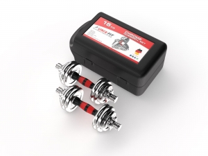 Набор гантелей UNIX Fit в кейсе 15 кг DBKITU15