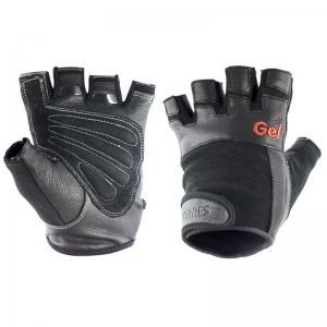 Перчатки для занятий спортом TORRES арт.PL6049M, р.M, нейлон, нат.кожа и замша, подбивка гель,черн