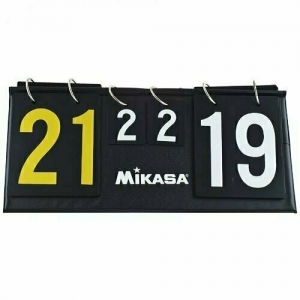 Счетчик для волейбола  MIKASA HC , картон в ПВХ, на лип., 37 см дл на 16,5 см,выс, черн