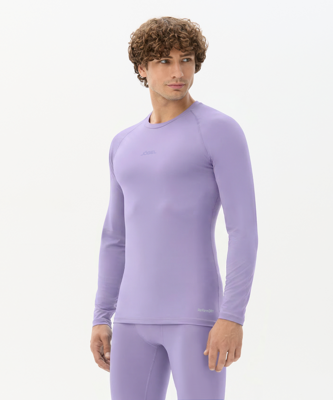 Футболка компрессионная с длинным рукавом JOGEL CAMP PerFormDRY Baselayer LS Tee, сиреневый, размер M ЦБ-00005365