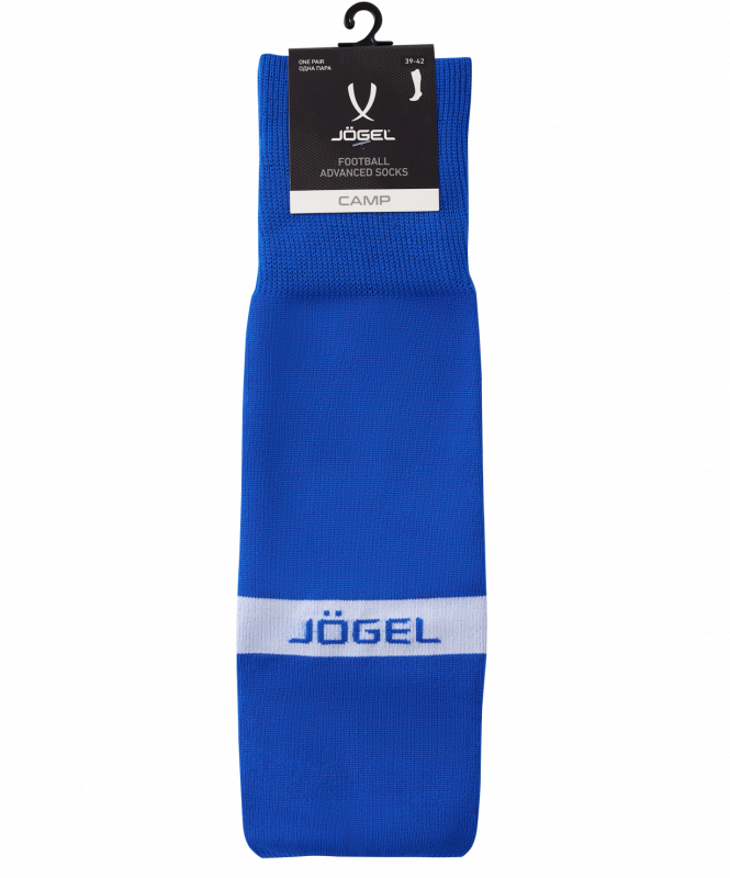 Гетры футбольные CAMP ADVANCED SOCKS, синий/белый, размер 32-34, Jögel УТ-00021445