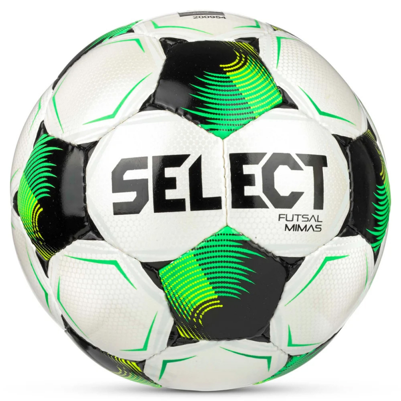 Мяч футзал. SELECT Futsal Mimas V26, 1053471006, размер 4, FIFA Basic, 32п, ПУ, руч.сш, бело-зелено-черн